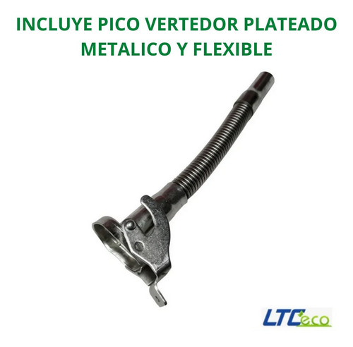 Imagen 4 de 10 de Bidón De Chapa 20 Litros Para Combustible Más Pico Vertedor