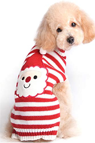 Bobibi Perro Suéter Para Navidad Santa Mascota Gato Invierno