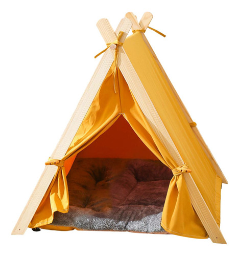 Perro Cachorro Tipi Gato Cama Perros Tienda Nido Amarillo