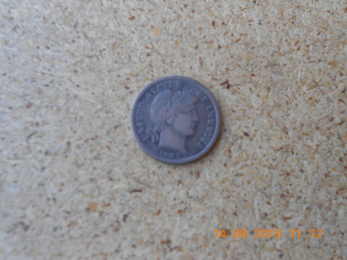 Moneda Antigua One Dime - Usa -1905 - Plata