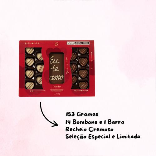 Presente Dia Das Mães Caixa De Bombons Coração Sortidos 225g