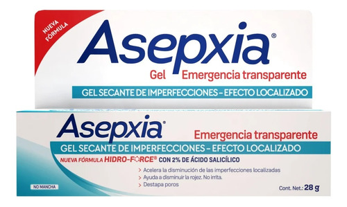 Asepxia Secante Anti-imperfecciones Gel De 28 Gr
