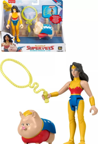 Figura De Wonder Woman Súperpets Dc