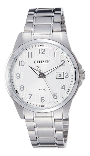 Reloj Citizen Bi5040-58a Acero Wr 50 Agente Oficial Jr