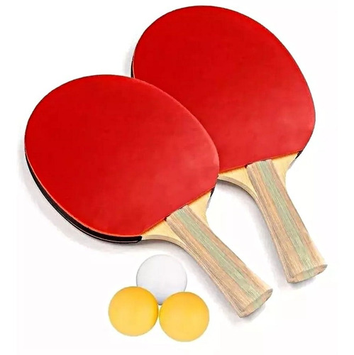 Set Raquetas Ping Pong + 3 Bolas Juego Deportivo Economico