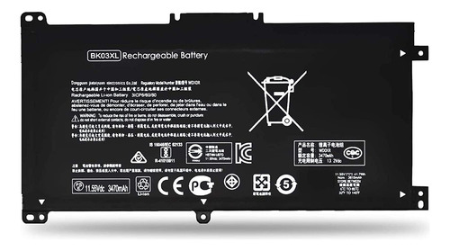 Bateria Para Hp 916811-855 Series Bk03xl - Microcentro