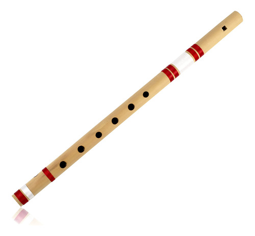Flauta De Bambú Auténtica 43 Cm G Key Instrumento Tradiciona