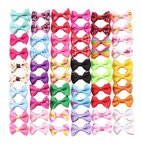 Yaka 60 Pcs30 Paris Cute Puppy Dog Bowknot Pequeños Arcos D