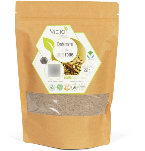 Cardamomo En Polvo - Orgánico 250 Gramos