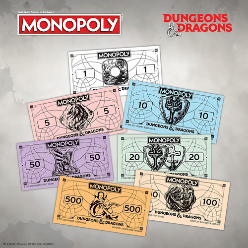 Juego De Mesa Monopoly Dungeons And Dragons D&d Usaopoly