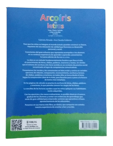 Imagen 2 de 2 de Libro Arcoíris De Letras