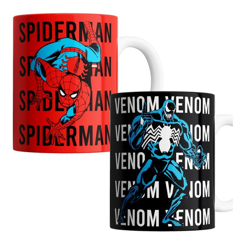 Juego De Tazas X 2 - Spiderman Venom