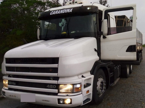 Imagem 10 de 15 de Caminhão Scania T124 6x2 Ano 2001 + Carreta Graneleiro 2009