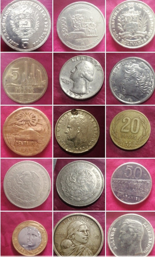Monedas, Billetes Colección Antiguos Varios Paises