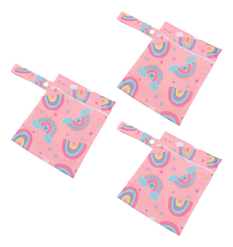 Bolsas Húmedas Y Secas Para Pañales De Tela Para Bebés, 3 Pi