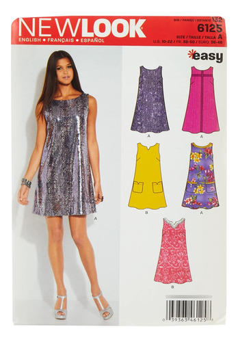 Simplicity Creative Patterns New Look  - Vestido De Señori.