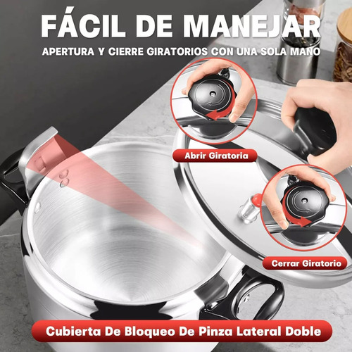 Olla De Presión Olla Aluminio Express Capacidad 11 L Cocina