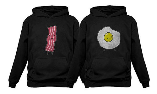 Juego Sudaderas Para Pareja Amigos Hermanos Huevo Con Tocino