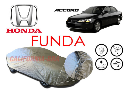 Cover Gruesa Broche Afelpada Eua Honda Accord 1998-2002.