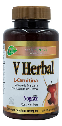 V Herbal C/60 Caps De 500mg C/u Sabor Sin Sabor