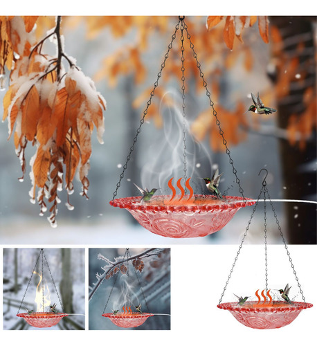 Bebedero Para Pájaros Con Calefacción Para Pájaros, Hielo De