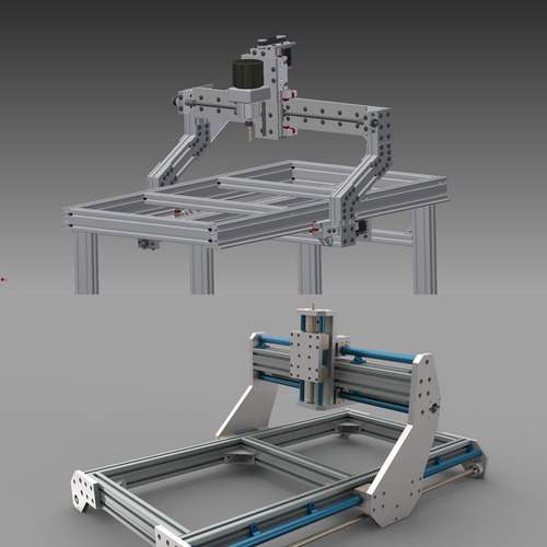 Imagen 7 de 10 de Perfil Aluminio 4080 Anodizado 1 Mt Tipo Bosch Router Cnc 3d