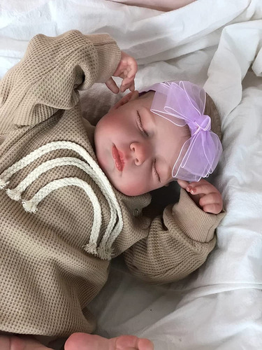 Muñeca Niña Reborn Bebé Cuerpo Completo De Silicona 49cm