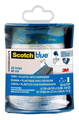 Cinta Adhesiva Plástico De Pintor Pregrabado Scotchblue, Se