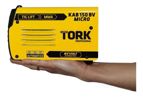 Máquina Solda Inversora Micro Kab 150amp Tork Bivolt Mma Tig