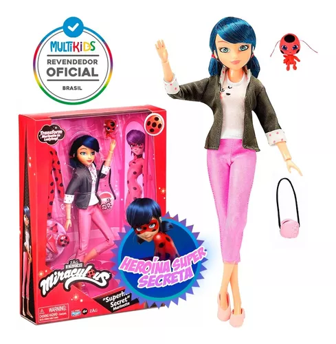 Boneca Miraculous Ladybug Superhero Secret Multikids BR1554