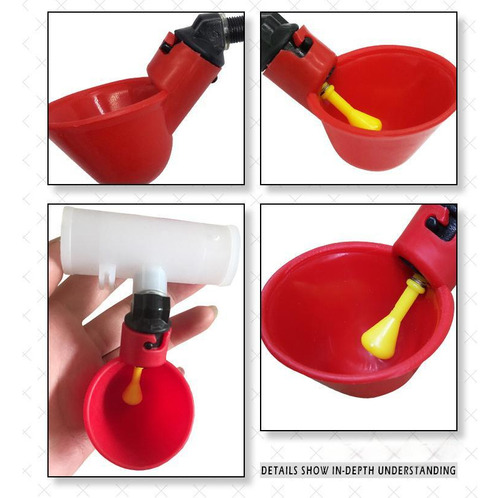 Bebedero Automático Para Codorniz Pollo Gallo 24 Uds