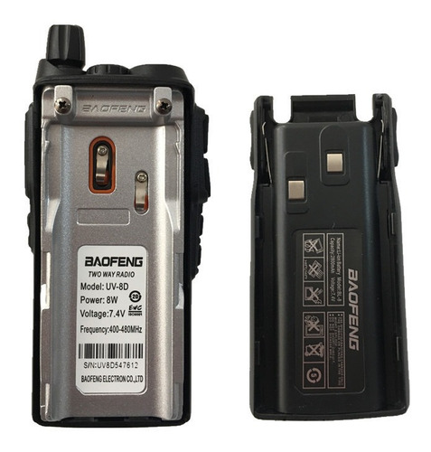 Baofeng Uv-8d Uhf Walkie-talkie Bidirecional 5w 10km Cor Eu Plug
