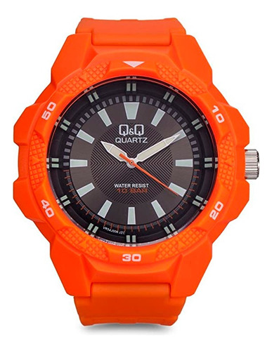 Reloj Q&q Para Caballero- Naranja- Sport - Vr54j006y- Mileus