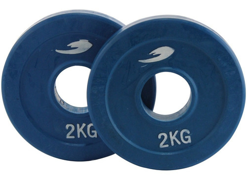 Par Discos Olimpicos Fire Sports® Caucho 2 Kg Pesas Bumper