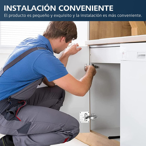 10 Piezas Placa De Reparación De Bisagras De Gabinete, Set
