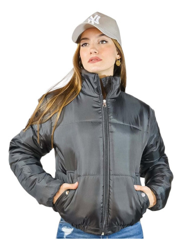 Campera Puffer Mujer Rompevientos 