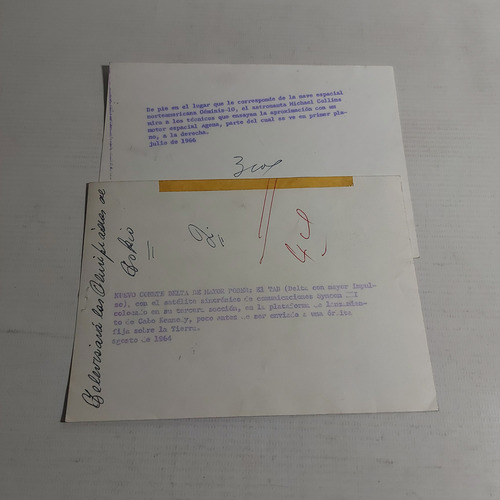 Antiguas Fotos Naves Espaciales. Lote De 9. Ian1923 (Usado)