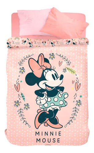 Acolchado Cuna Minnie Mickey Piñata Disney Bebe Reversibles