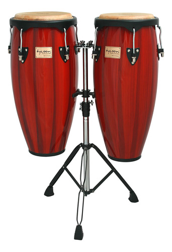 Tycoon Percussion Congas De 10 Y 11 Pulgadas Pintadas A Mano