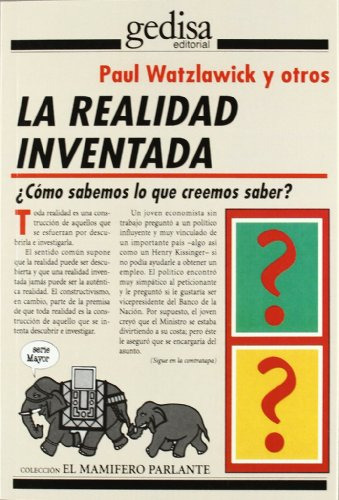 Libro Realidad Inventada La De Watzlawick Paul Y Otros  Gedi