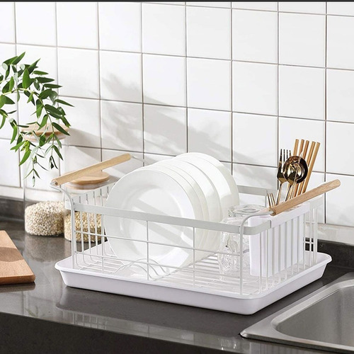 Imagen 4 de 8 de Seca Platos Escurridor Casa Secado Lavado Plato Con Bandeja