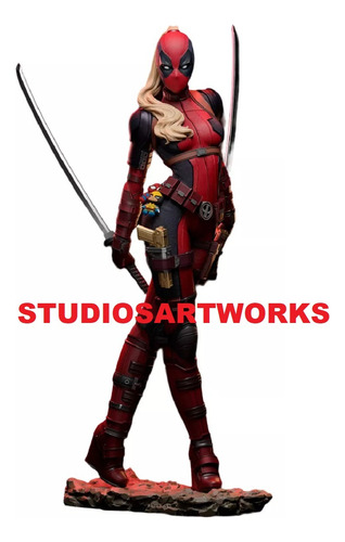 Lady Deadpool Model Kit Para Armar Y Pintar 18 Cm 4k8 R3d