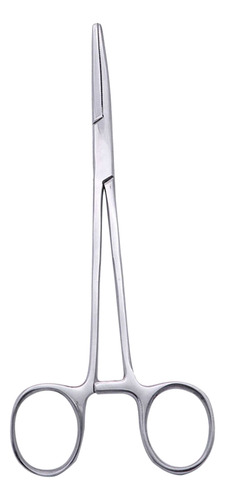 Pinza De Acero Inoxidable Con Alcohol Y Algodón, 16 Cm, Rect