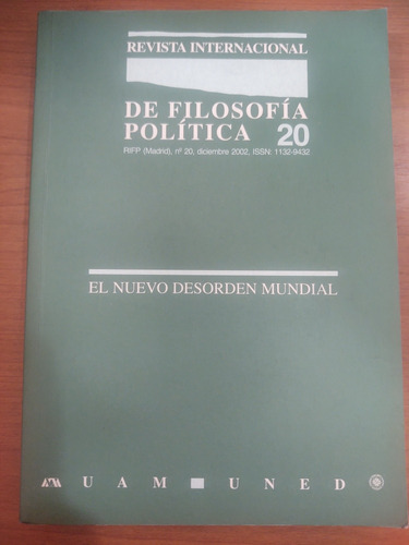 Revista Internacional De Filosofía Política 20. 