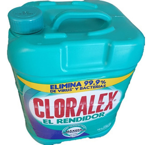 Blanqueador Líquido Desinfectante Cloralex® El Rendidor 10 L