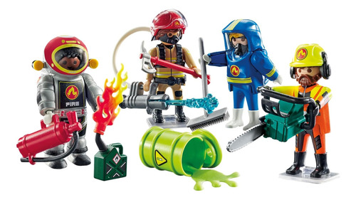 Bomberos 71468 My Figures Action Heroes Playmobil 70 Bomberos