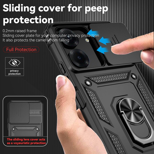 Case Camera Para Xiaomi 13c - Skudo Anti Impacto + Anel