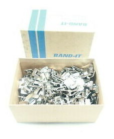 Box Of 100 Band-it C25699 Ear-lokt Buckles 201ss 3/4in