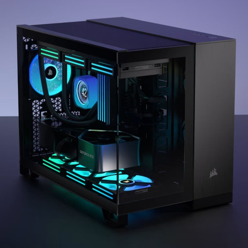 Gabinete Corsair Icue Link 2500x Rgb Micro-tower Negro