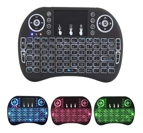 Teclado Mini Keyboard Air Mouse Touch Tv Sem Fio Smart